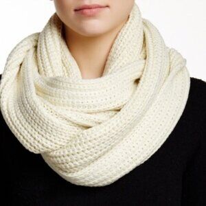 Cream J. Crew Chunky Knit Infinity Scarf